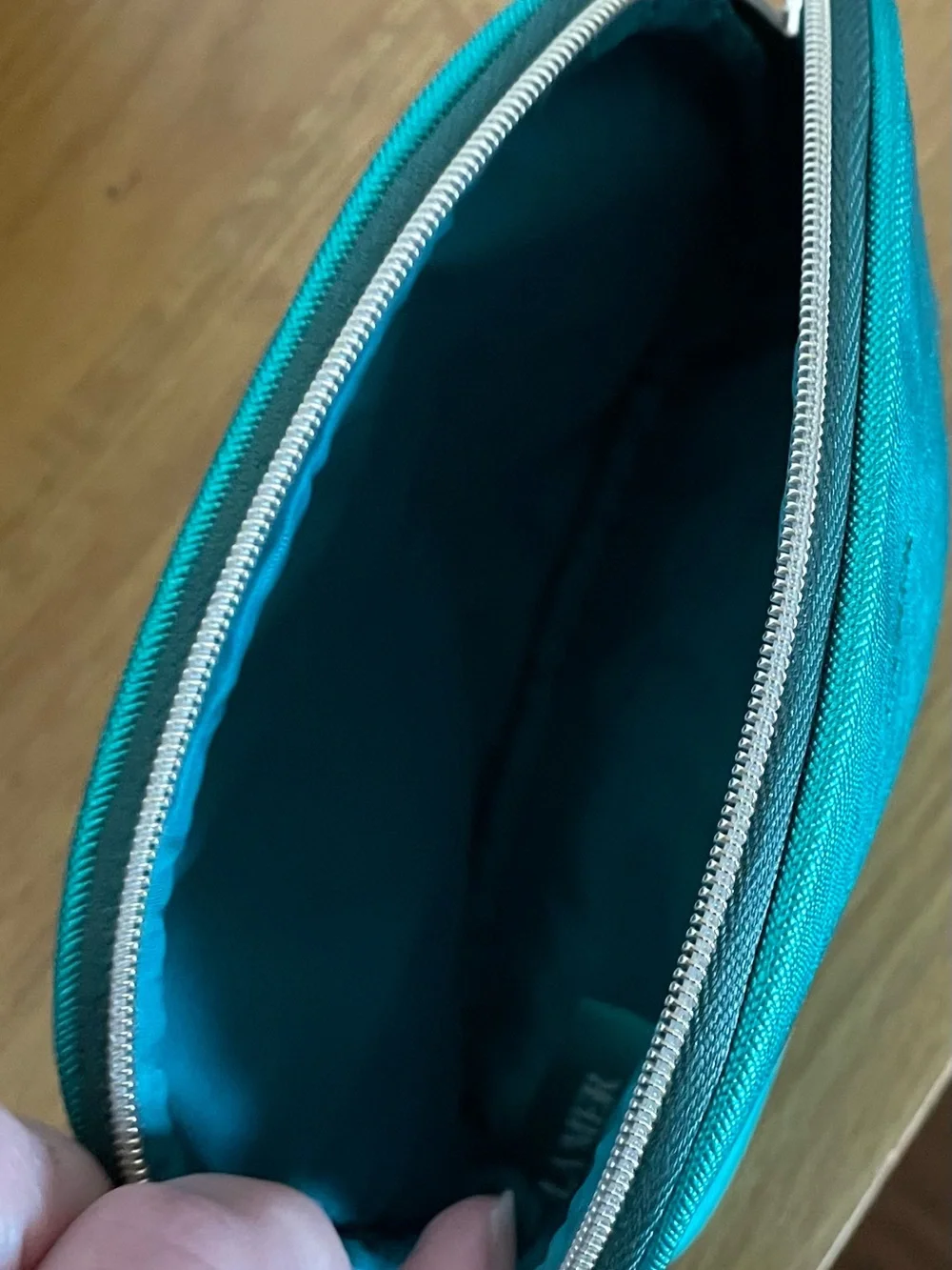 La Mer Turquoise Makeup Organizer Pouch